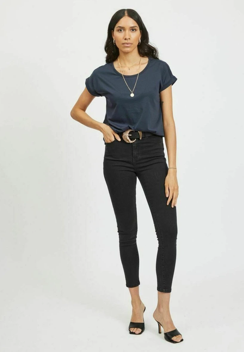 Vila Vidreamers New Pure - T-Shirt Basic - Total Eclipse 4 Vila Vidreamers New Pure - T-Shirt Basic - Total Eclipse - Afbeelding 2