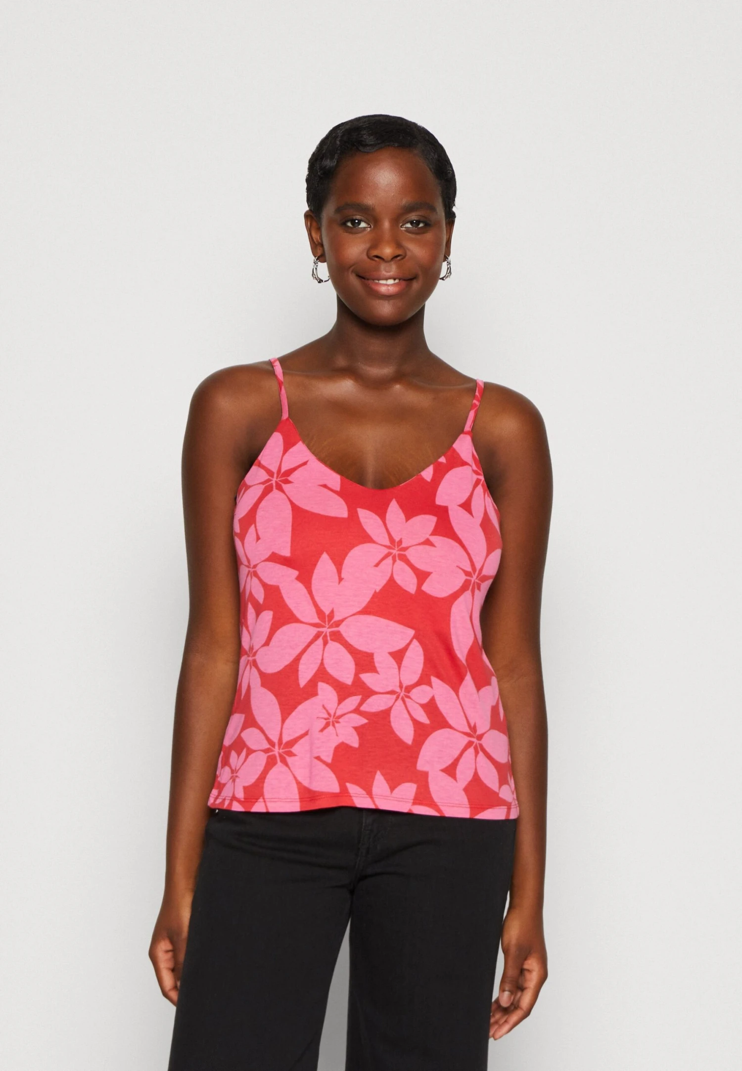 Vila Vikami Cami - Top - Mars Red/Pink 3 Vila Vikami Cami - Top - Mars Red/Pink