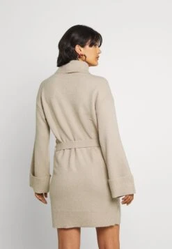 Vila Virolfie Tie Belt Dress - Gebreide Jurk - Natural Melange -Vila ebb53e5ef02c4c849e12d74f22f1a413