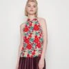 Vila Vimaya Halter Neck - Top - Cascade Aop Red Flowers 1 Vila Vimaya Halter Neck - Top - Cascade Aop Red Flowers -Vila ebdf8c846ec94a45affbb1dada804433