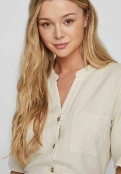 Vila Kurzärmeliges - Blousejurk - Super Light Natural Melan 12 Vila Kurzärmeliges - Blousejurk - Super Light Natural Melan -Vila eda3b7e810944b718f7c4057331db9a2