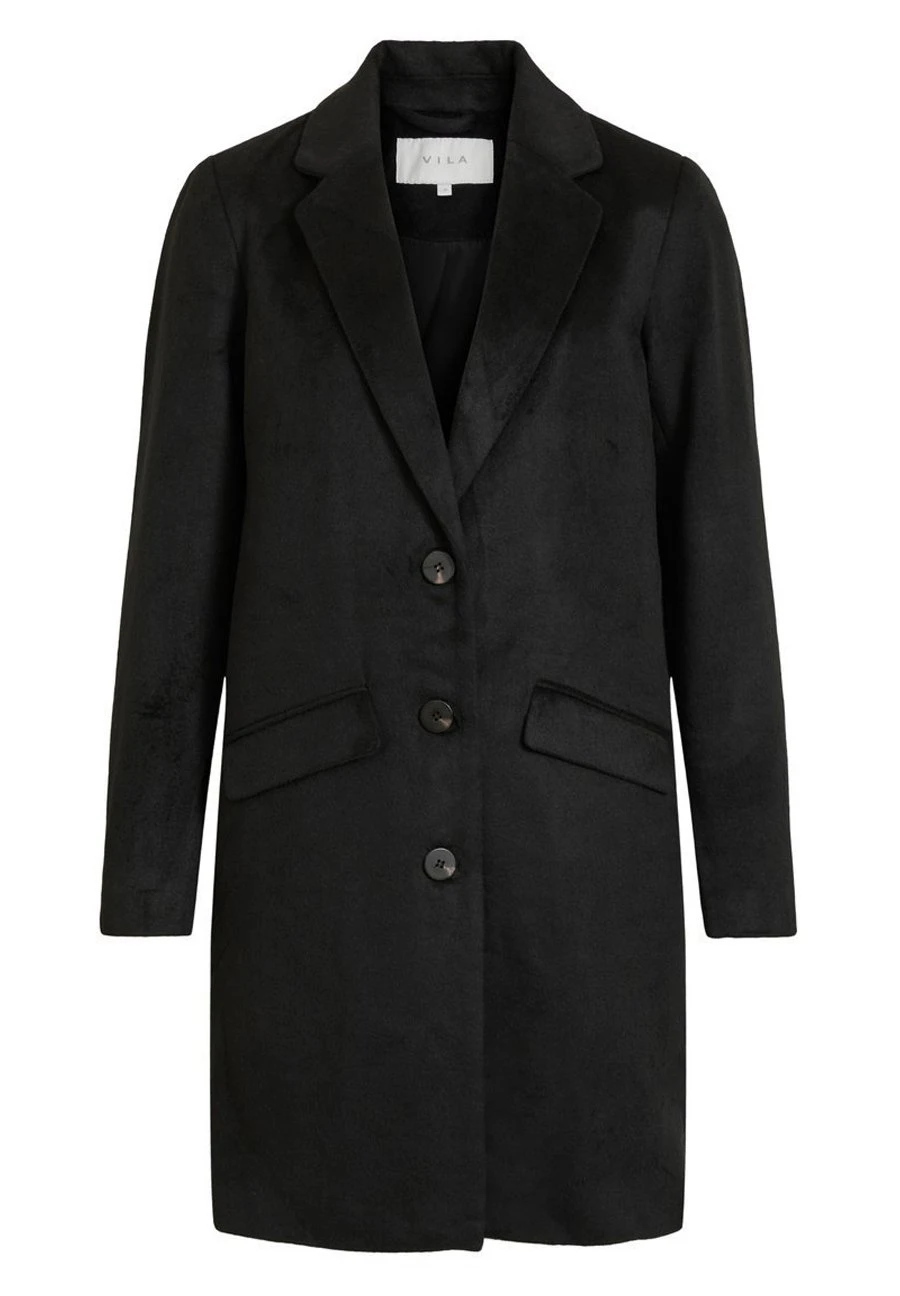 Vila Vileovita Coat - Mantel - Black 8 Vila Vileovita Coat - Mantel - Black - Afbeelding 6