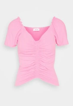 Vila Vibix Rutched - T-Shirt Print - Fuchsia Pink 12 Vila Vibix Rutched - T-Shirt Print - Fuchsia Pink -Vila f1e158626b5845888cdbaee19c239d1e