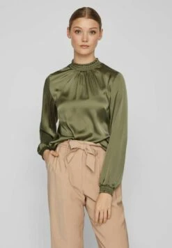 Vila Langarm Gesmoktes - Blouse - Four Leaf Clover