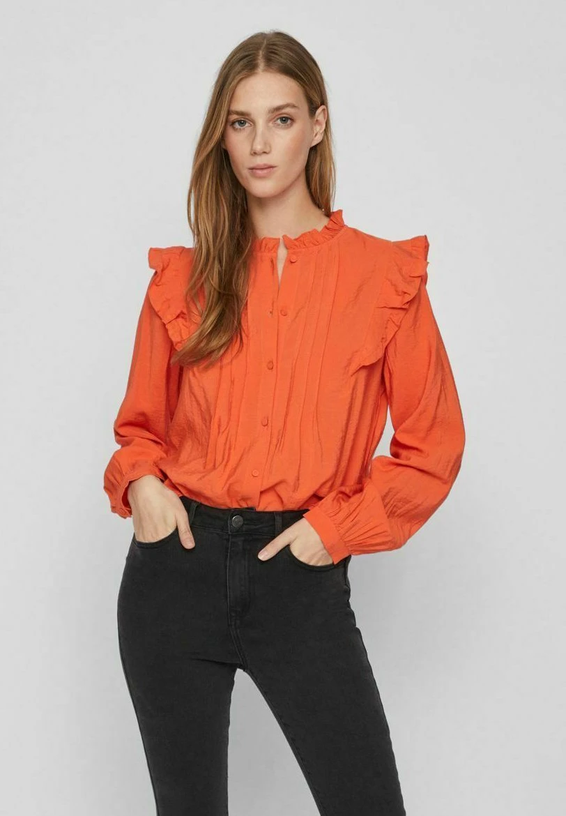 Vila Rüschen - Overhemdblouse - Tigerlily 3 Vila Rüschen - Overhemdblouse - Tigerlily