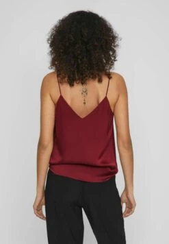 Vila V-Ausschnitt - Top - Beet Red 10 Vila V-Ausschnitt - Top - Beet Red -Vila f267f31e525b4dd9bafd1f10b9f52442