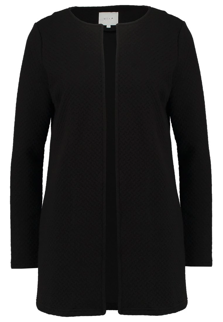 Vila Vinaja New Long Jacket - Vest - Black 6 Vila Vinaja New Long Jacket - Vest - Black - Afbeelding 4