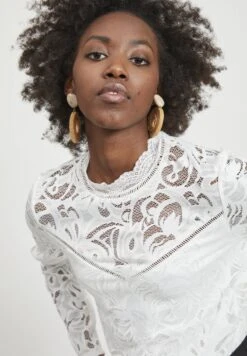 Vila Vistasia - Blouse - Cloud Dancer