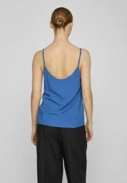 Vila Geknöpftes - Top - Federal Blue -Vila f6bd68ec38324af38727b122974fbcc3