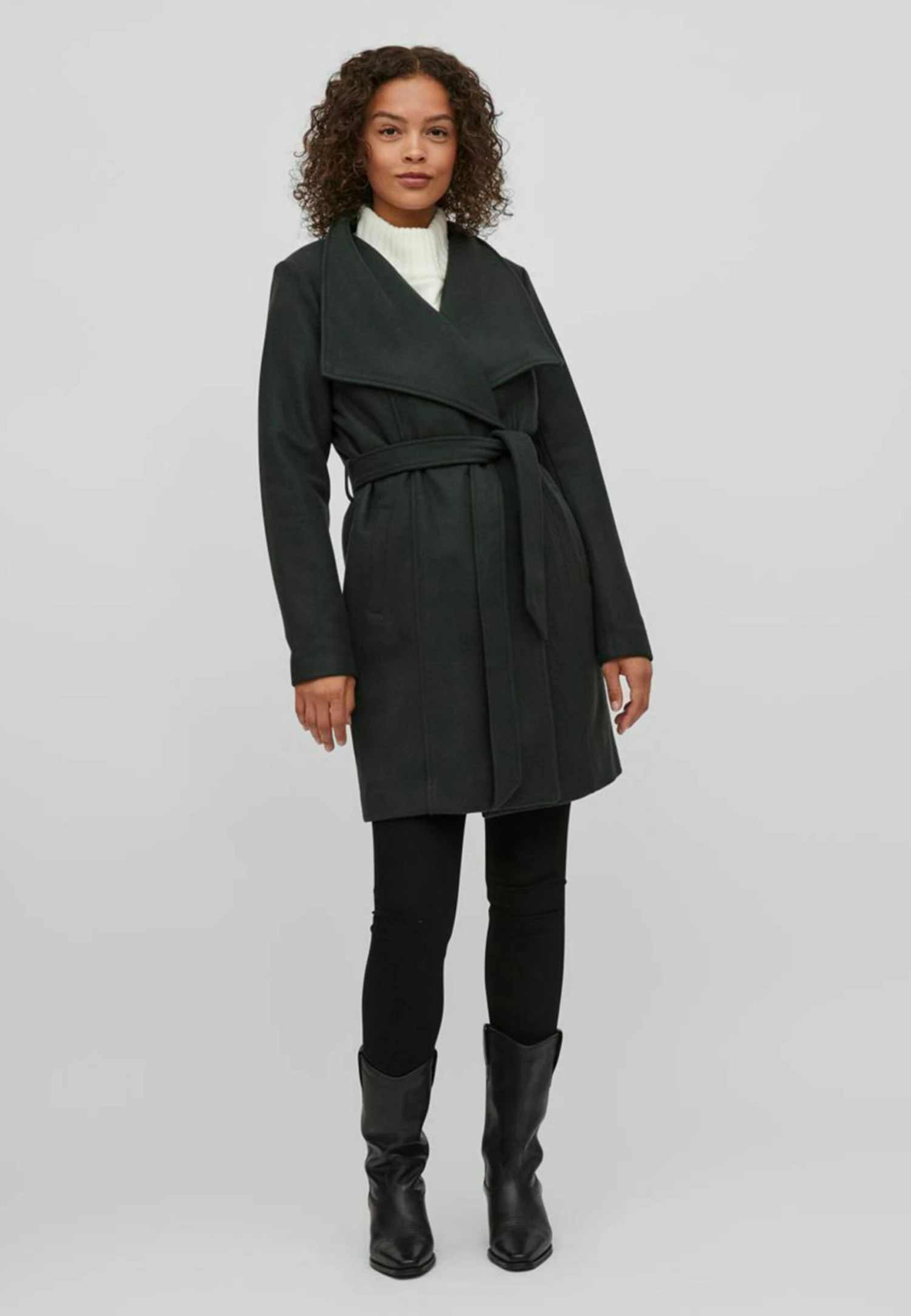 Vila Halflange Jas - Darkest Spruce 3 Vila Halflange Jas - Darkest Spruce