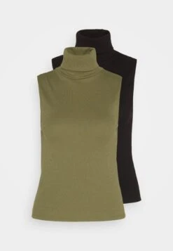 Vila Vifelia 2 Pack - Top - Black/Four Leaf Clover -Vila f81decfa95fb4befaf5bb92dc180711b