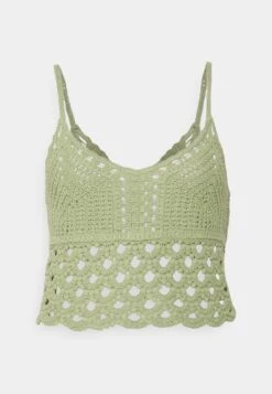 Vila Vimuno New Crop- Top - Cameo Green -Vila f8d224f4b90f4e7a87debfbcfccaddde