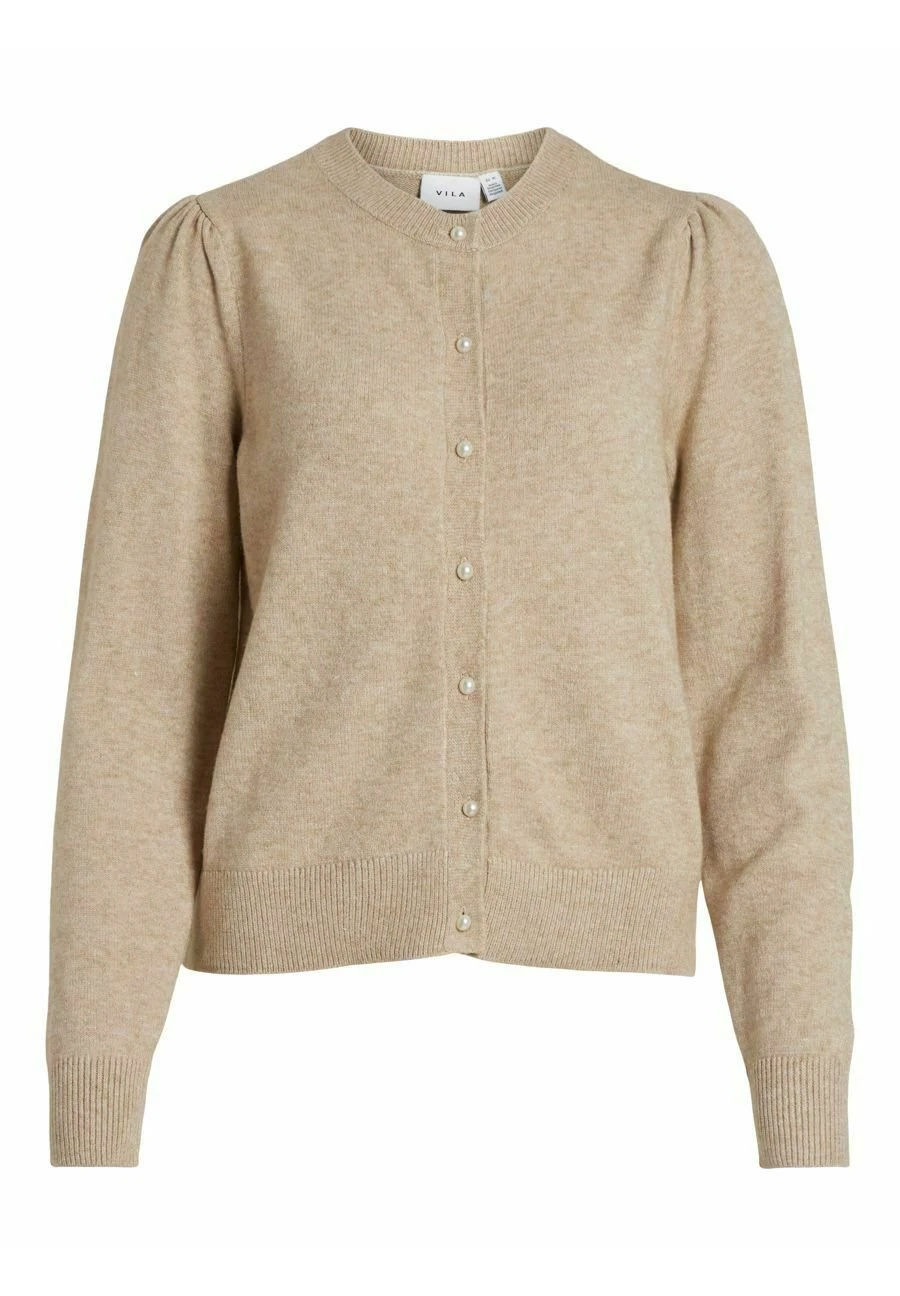 Vila Geknöpfter - Vest - Natural Melange 3 Vila Geknöpfter - Vest - Natural Melange