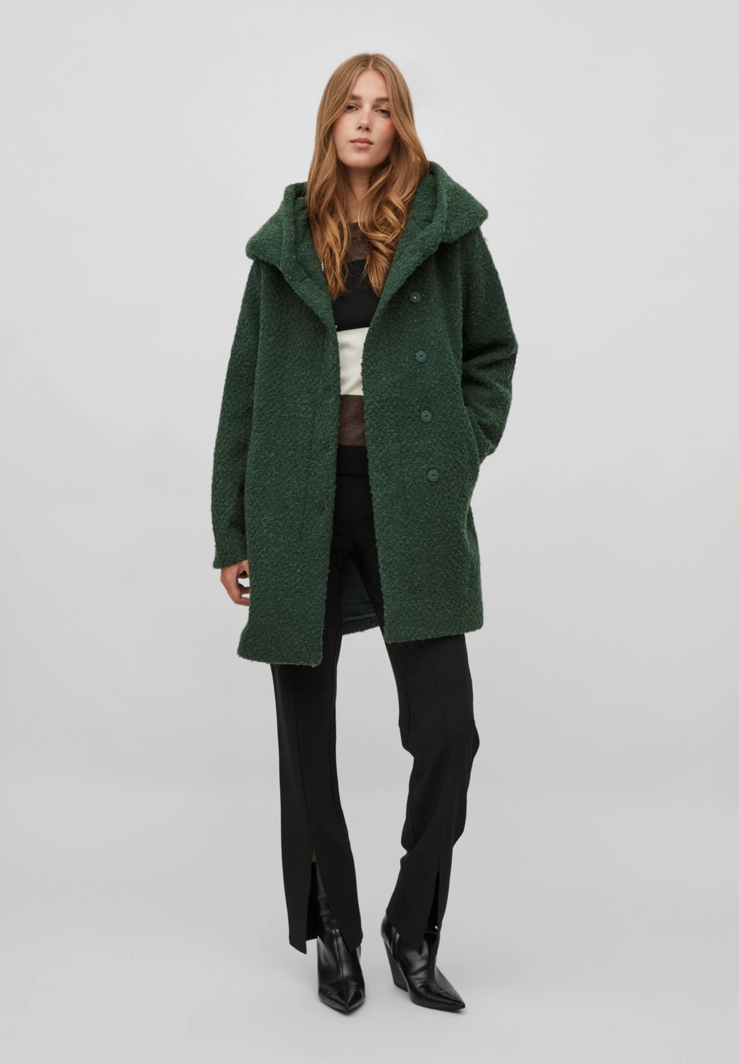 Vila Halflange Jas - Pineneedle 3 Vila Halflange Jas - Pineneedle