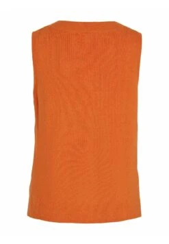 Vila Viril V-Neck- Top - Burnt Orange 15 Vila Viril V-Neck- Top - Burnt Orange -Vila fa3df012129f43fabfa54d1c21cb7571