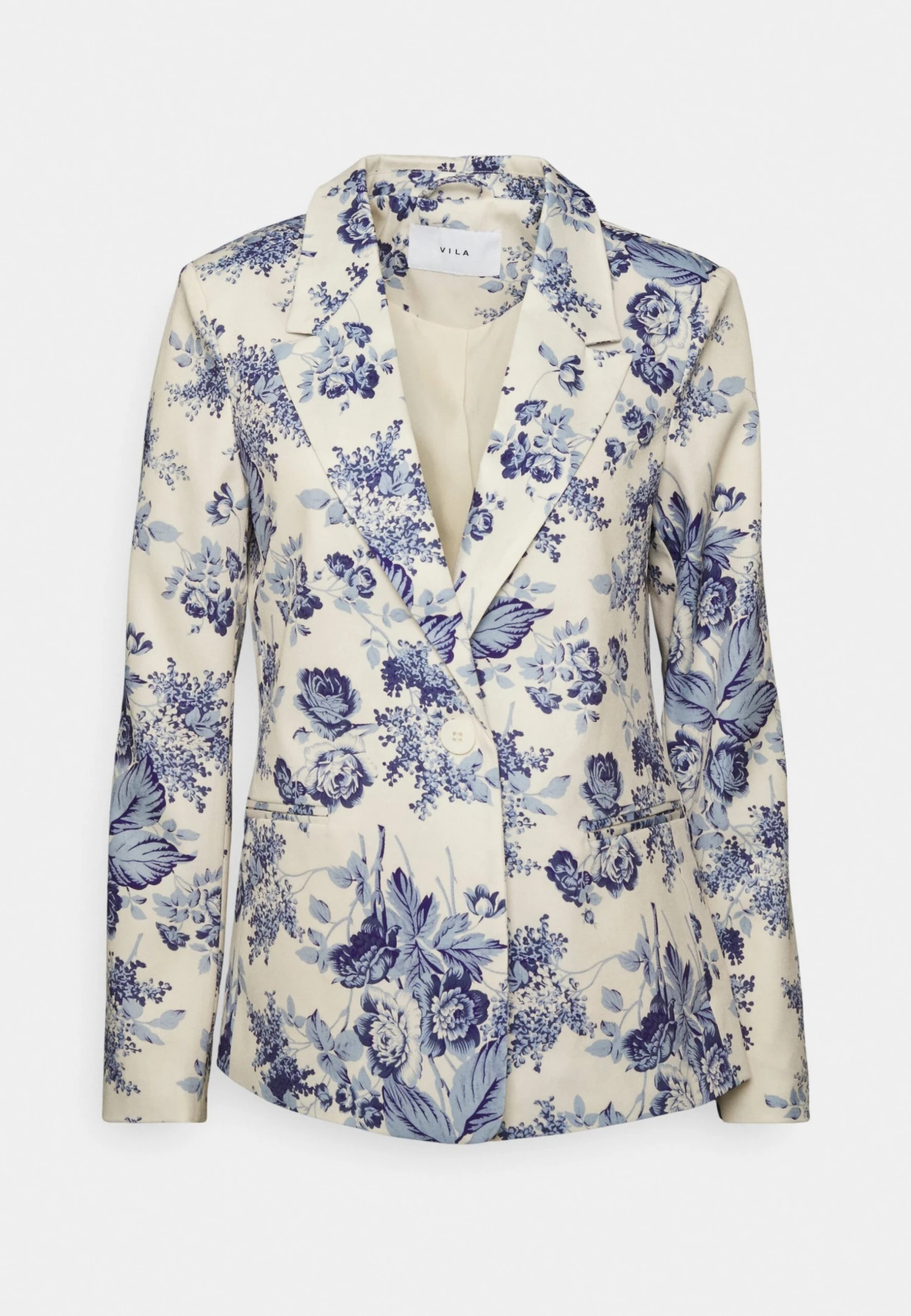 Vila Viporcelina - Blazer - Birch/Blue 8 Vila Viporcelina - Blazer - Birch/Blue - Afbeelding 6