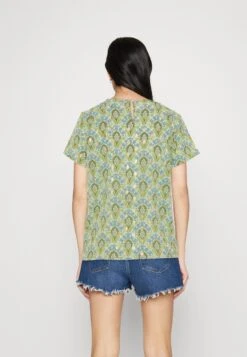 Vila Vizino O-Neck - Blouse - Birch/Green/Blue 10 Vila Vizino O-Neck - Blouse - Birch/Green/Blue -Vila fbfc8915d43e4f8d92b4803a337f81cc
