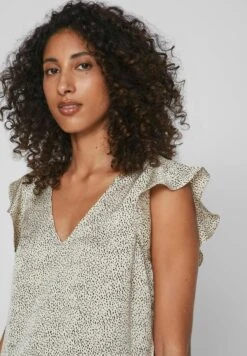 Vila Mit Kurzen Ärmeln Gerüschtes - Blouse - Birch 12 Vila Mit Kurzen Ärmeln Gerüschtes - Blouse - Birch -Vila fcad404705fc4996a0e2bfa5f6daea63
