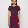 Vila Vikami Short Dress - Jerseyjurk - Rhubarb/Navy -Vila fcc6e4d81c3a4352b4a8e415252127fc