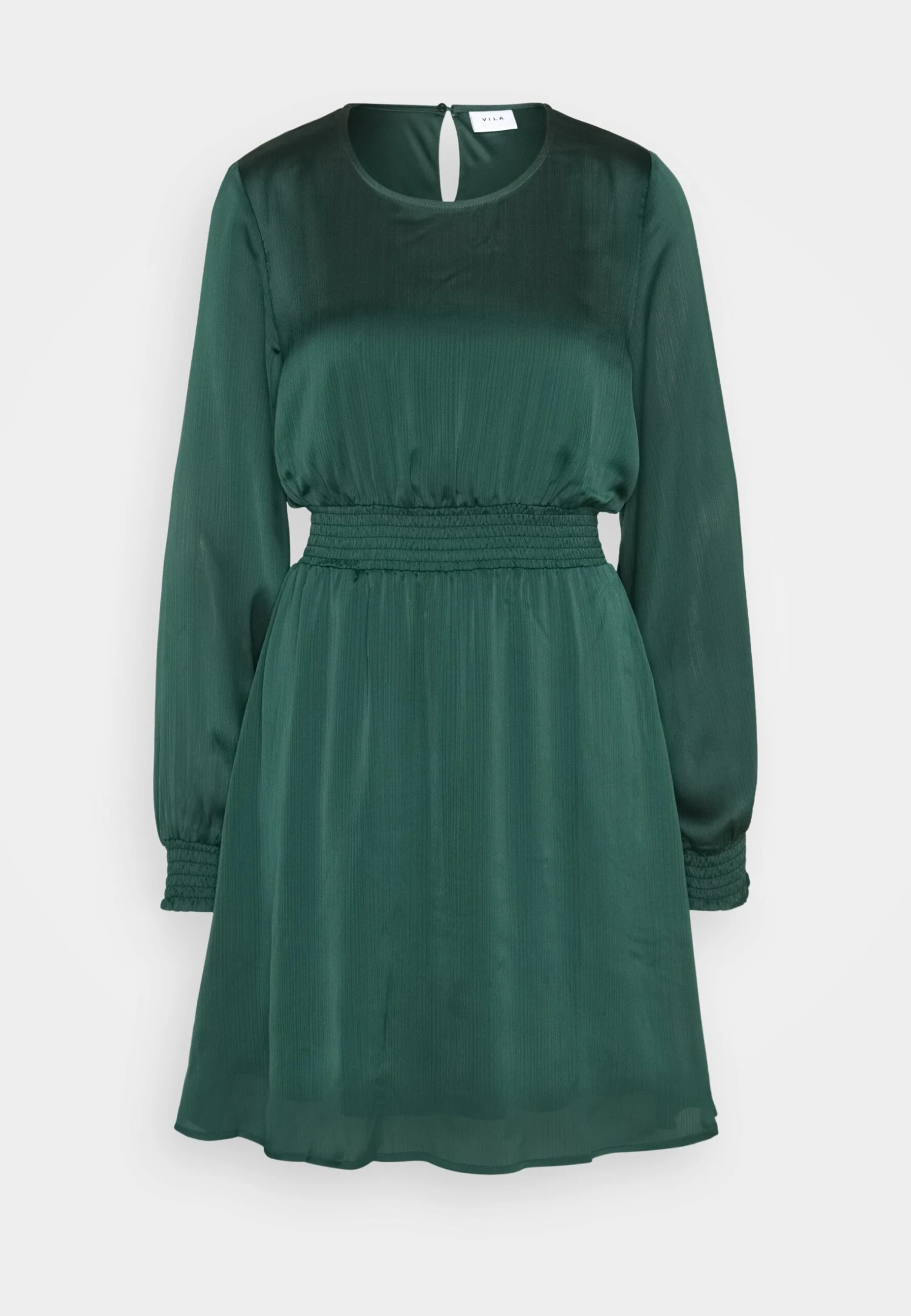 Vila Vibela Smock Dress- Cocktailjurk - Pineneedle 7 Vila Vibela Smock Dress- Cocktailjurk - Pineneedle - Afbeelding 5