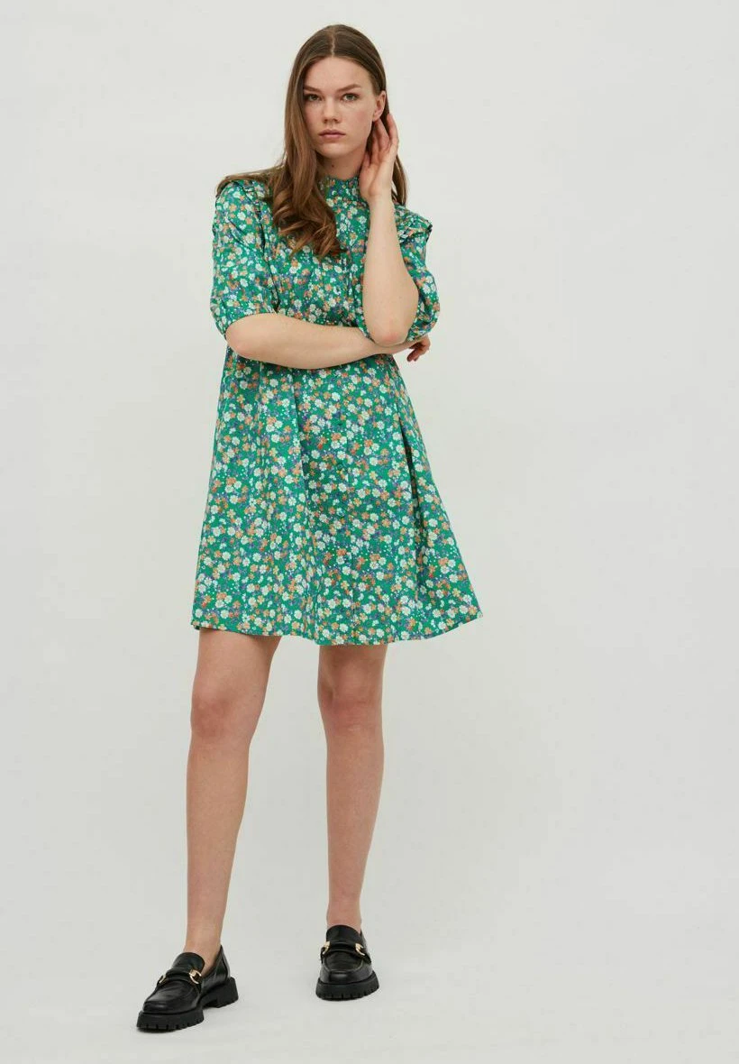 Vila Mit Kurzen ÃRmeln- Jurk - Jelly Bean 3 Vila Mit Kurzen ÃRmeln- Jurk - Jelly Bean