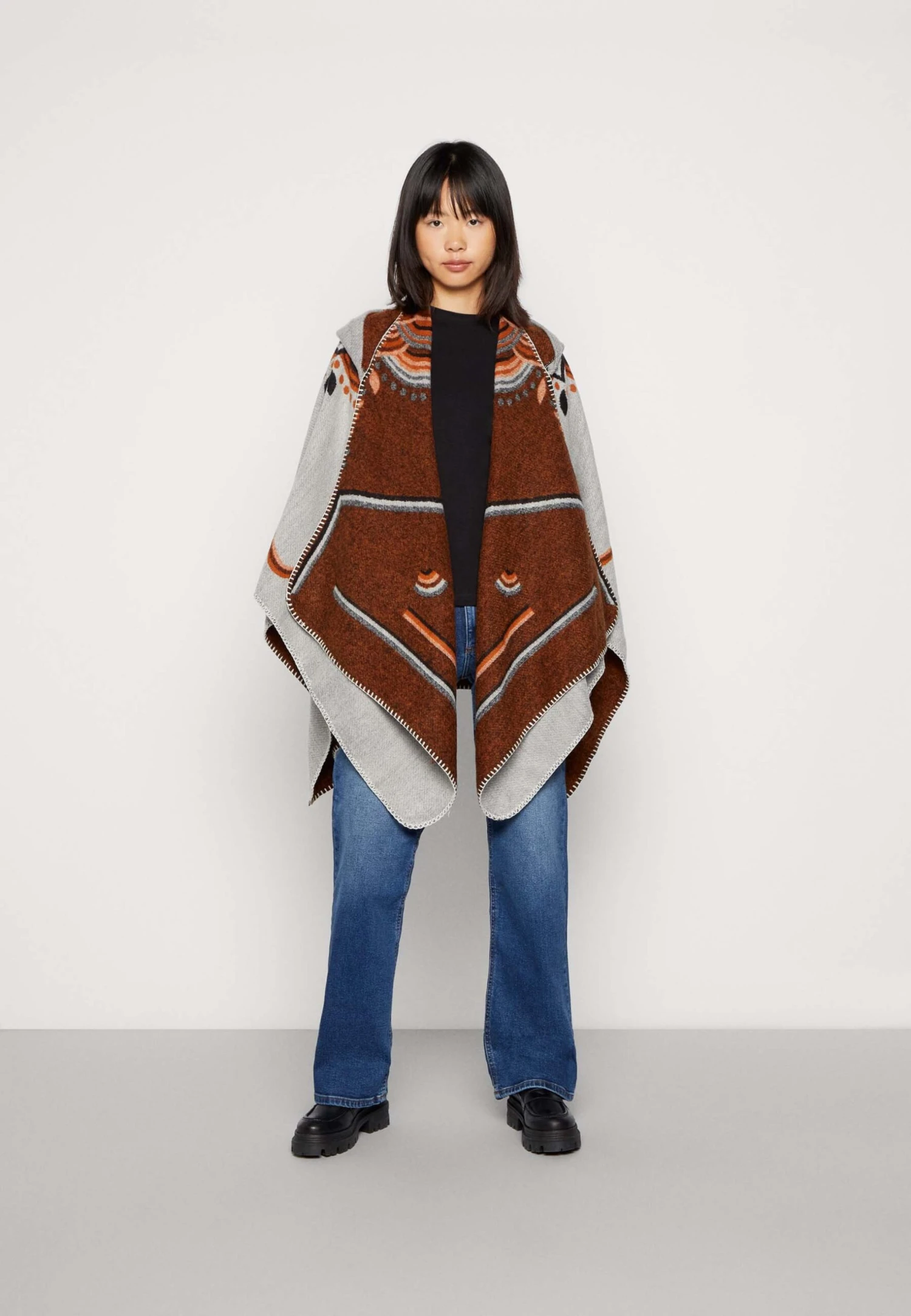 Vila Vicitrin Poncho - Poncho - Cement 3 Vila Vicitrin Poncho - Poncho - Cement